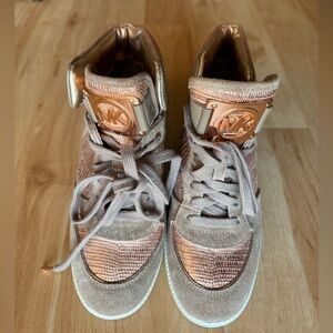 Michael Kors Metallic High-Top Sneakers